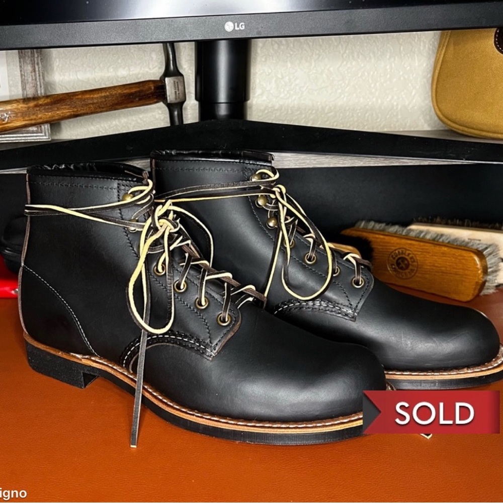 Red Wing Blacksmith 3345 Black Prairie 9.5 D